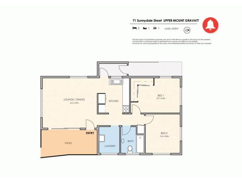 71 Sunnydale Street, Upper Mount Gravatt QLD 4122 Floorplan
