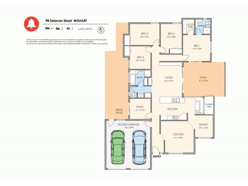 98 Delavan Street, Wishart QLD 4122 Floorplan