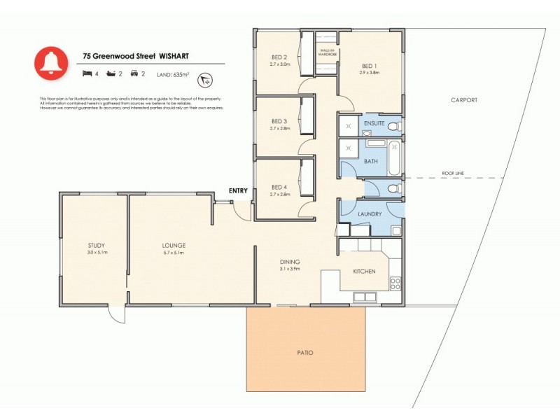 75 Greenwood Street, Wishart QLD 4122 Floorplan