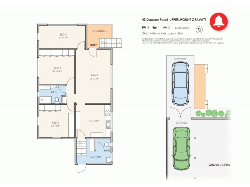 43 Dawson Road, Upper Mount Gravatt QLD 4122 Floorplan