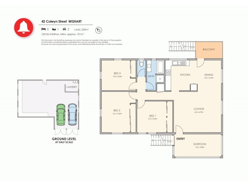 42 Colwyn Street, Wishart QLD 4122 Floorplan