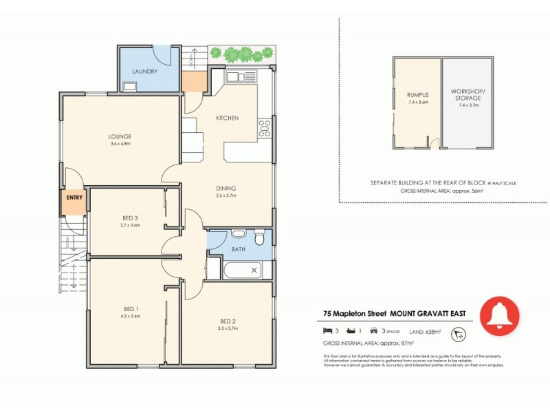 75 Mapleton Street, Mount Gravatt East QLD 4122 Floorplan