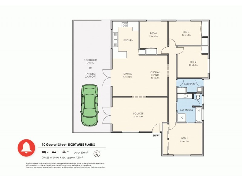 10 Goorari Street, Eight Mile Plains QLD 4113 Floorplan