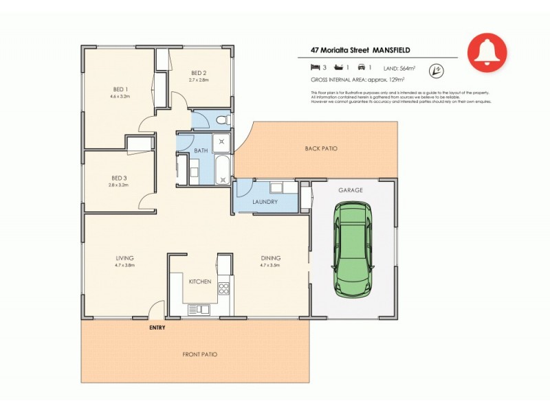 47 Morialta Street, Mansfield QLD 4122 Floorplan