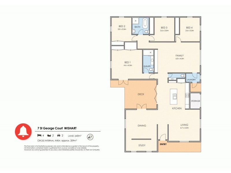 7 St George Court, Wishart QLD 4122 Floorplan