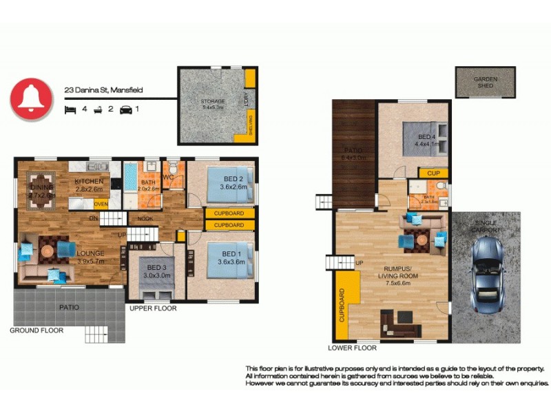 23 Danina Street, Mansfield QLD 4122 Floorplan