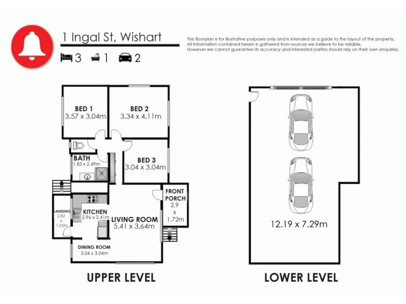 1 Ingal Street, Wishart QLD 4122 Floorplan