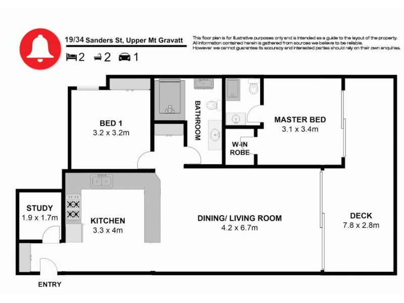 19/34 Sanders Street, Upper Mount Gravatt QLD 4122 Floorplan