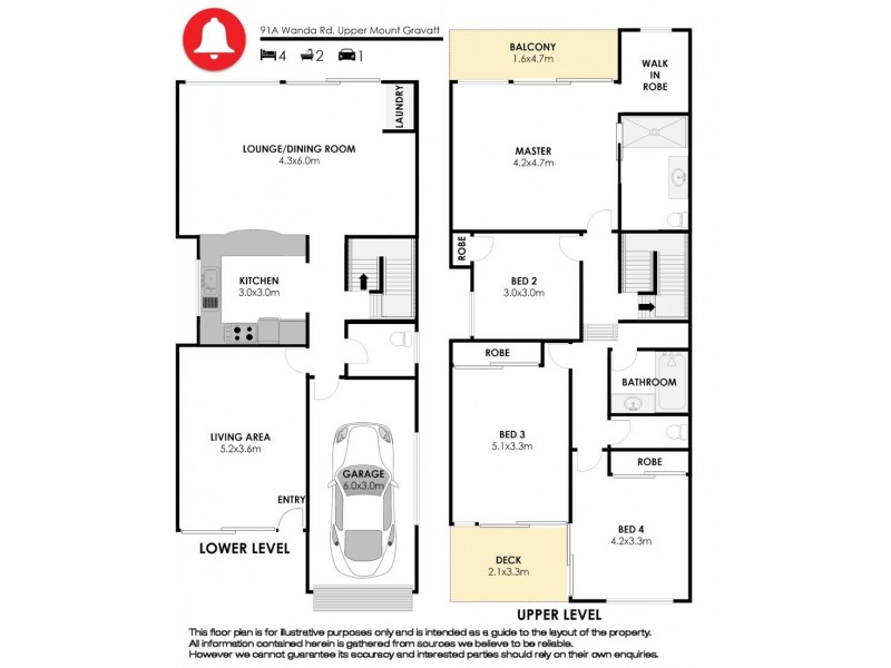91A Wanda Road, Upper Mount Gravatt QLD 4122 Floorplan