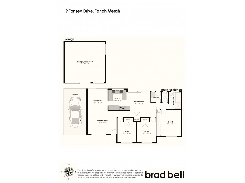 9 Tansey Drive, Tanah Merah QLD 4128 Floorplan