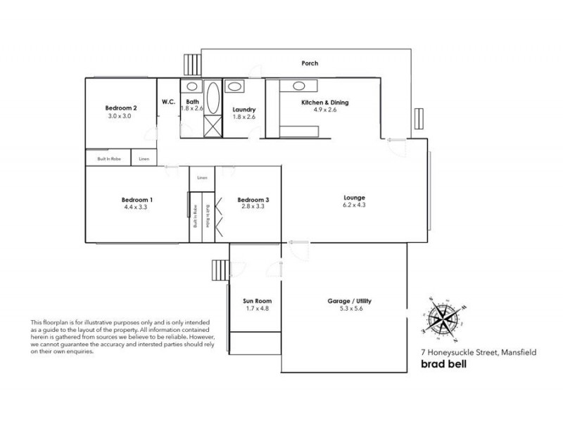 7 Honeysuckle Street, Mansfield QLD 4122 Floorplan