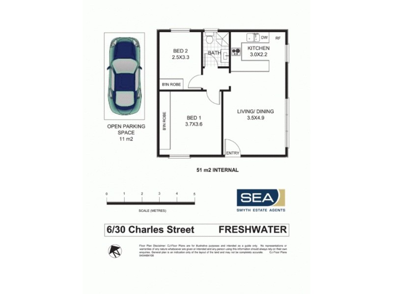 6/30 Charles Street, Freshwater NSW 2096 Floorplan