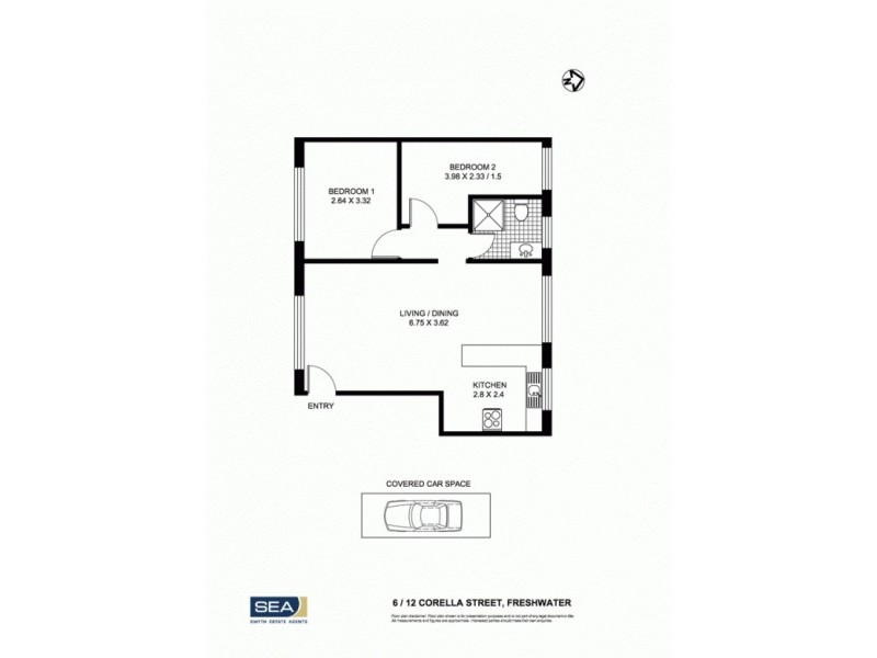 6/12A Corella Street, Freshwater NSW 2096 Floorplan