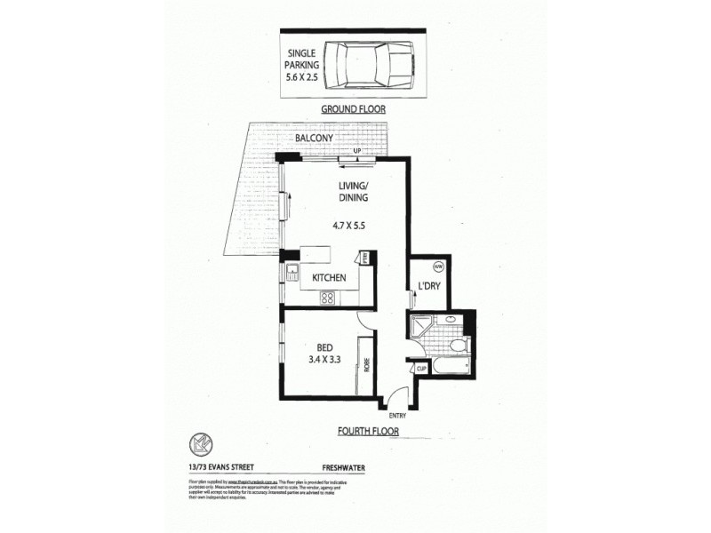 13/73 Evans Street, Freshwater NSW 2096 Floorplan