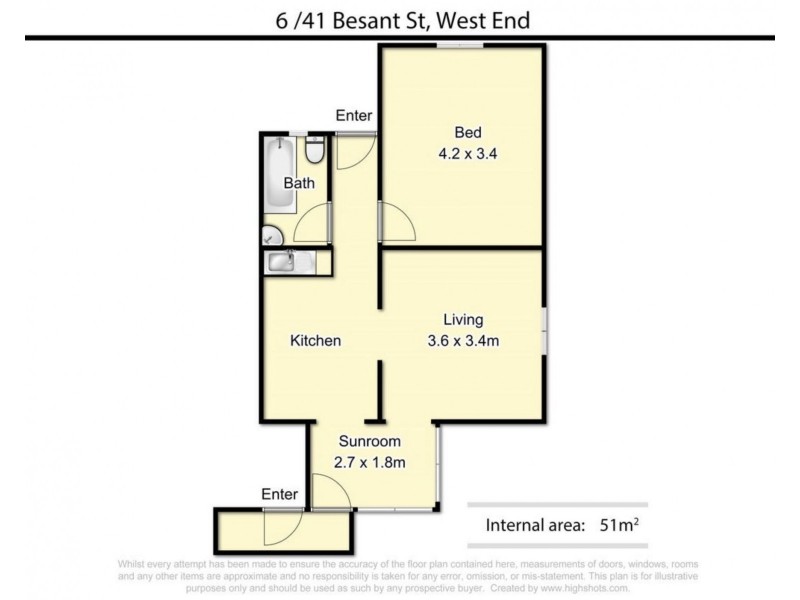 6/41 Besant Street, West End QLD 4101