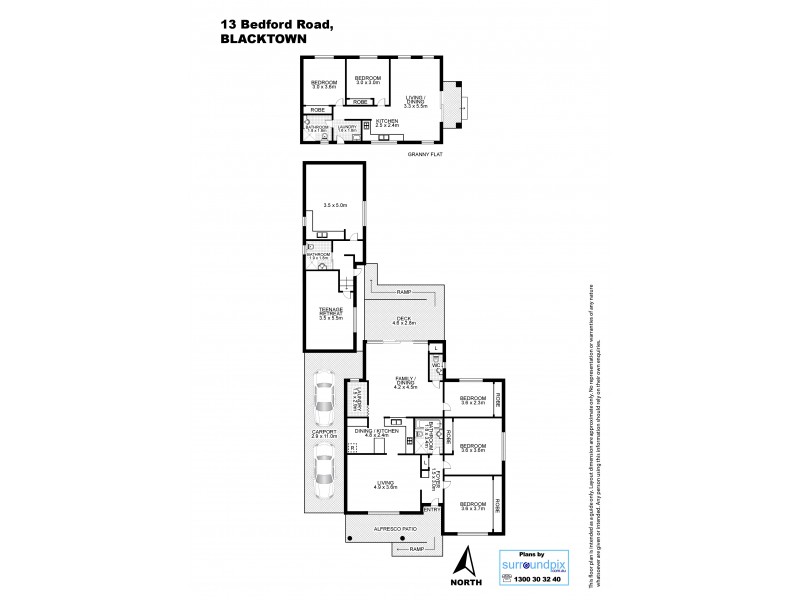 13 Bedford Road, Blacktown NSW 2148 Floorplan