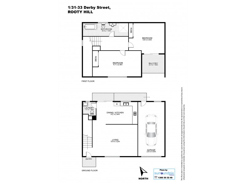 1/31-33 Derby Street, Rooty Hill NSW 2766 Floorplan