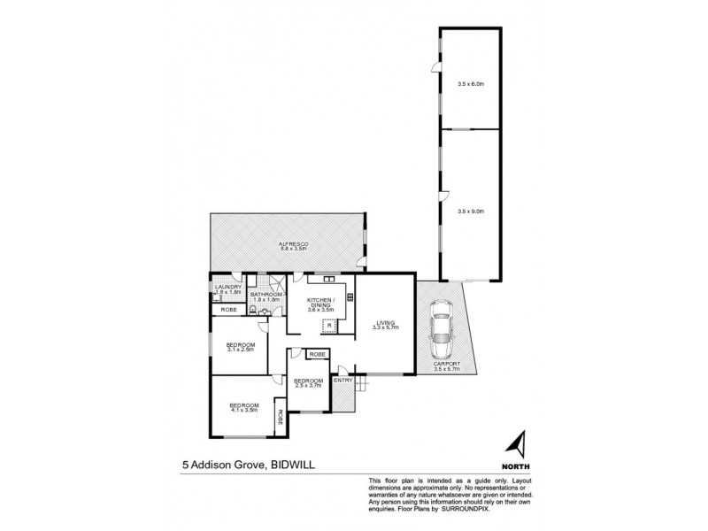 5 Addison Grove, Bidwill NSW 2770 Floorplan