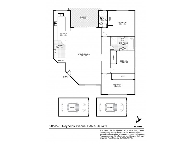 20/73-75 Reynolds Avenue, Bankstown NSW 2200 Floorplan