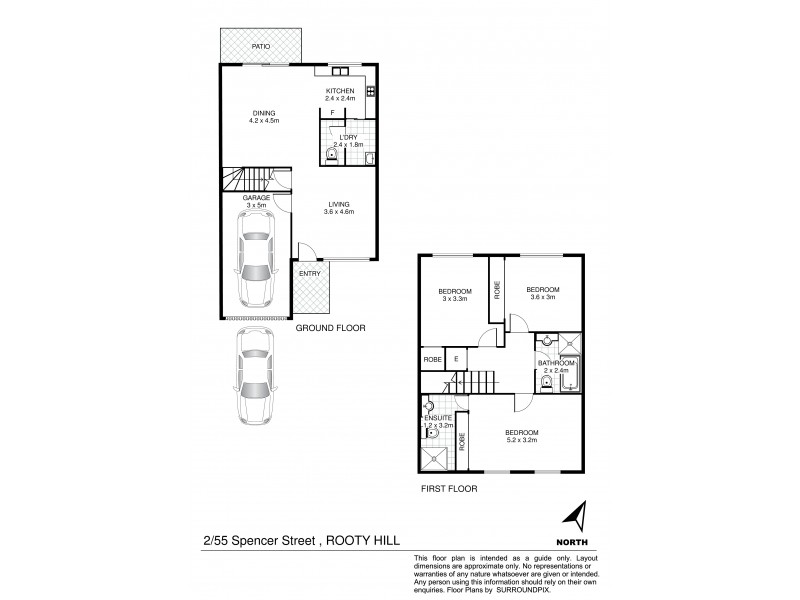 2/55 Spencer Street, Rooty Hill NSW 2766 Floorplan