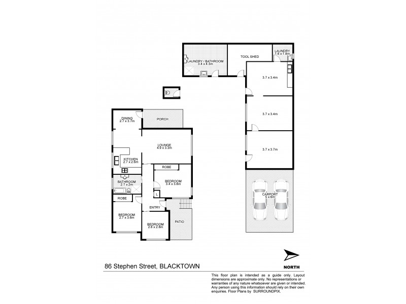 86 Stephen Street, Blacktown NSW 2148 Floorplan