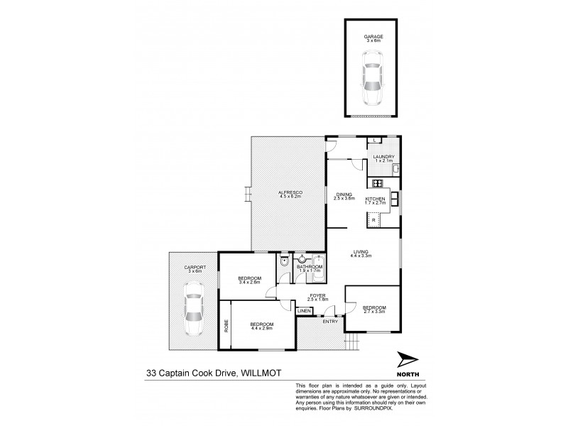 33 Captain Cook Drive, Willmot NSW 2770 Floorplan