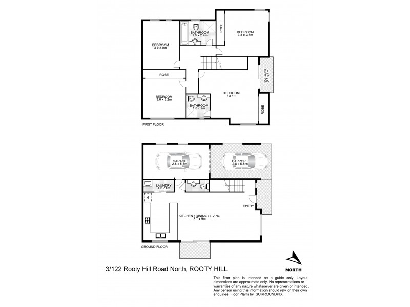 3/122 Rooty Hill Road North, Rooty Hill NSW 2766 Floorplan