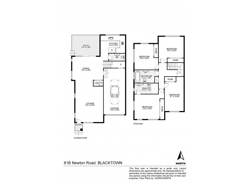 81b Newton Road, Blacktown NSW 2148 Floorplan