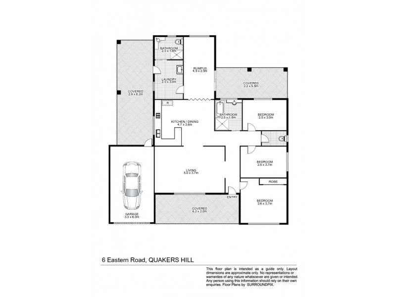 6 Eastern Road, Quakers Hill NSW 2763 Floorplan