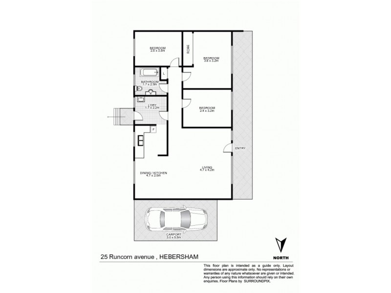 25 Runcorn Avenue, Hebersham NSW 2770 Floorplan