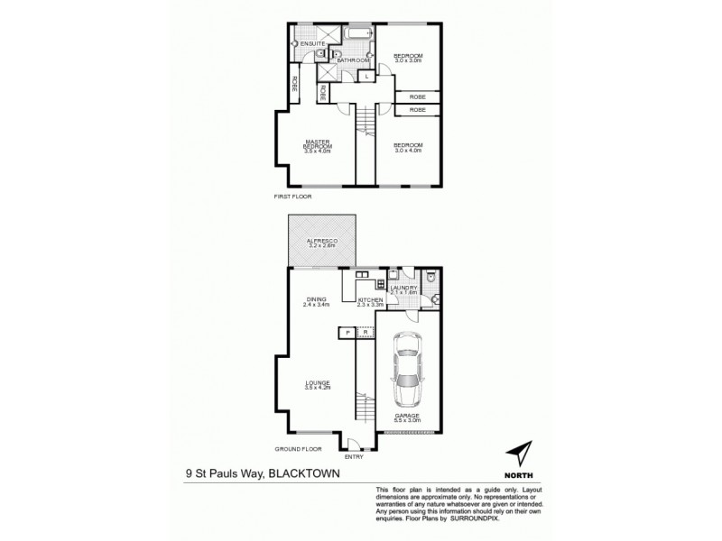 9 St Pauls Way, Blacktown NSW 2148 Floorplan