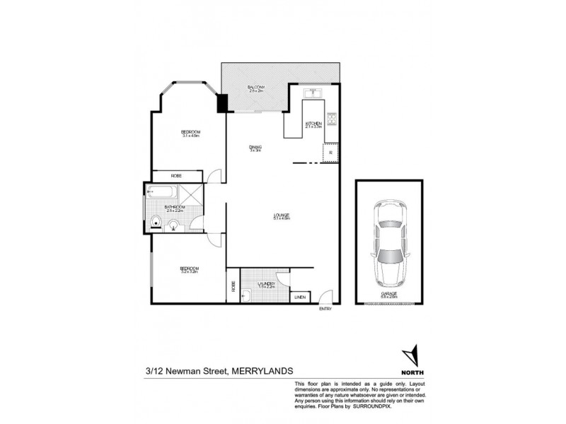 3/12 Newman Street, Merrylands NSW 2160 Floorplan