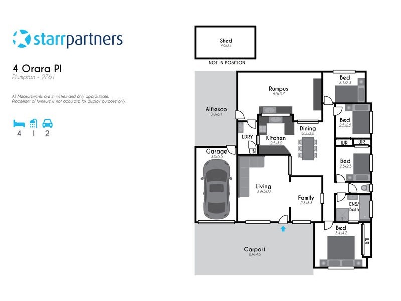 4 Orara Place, Plumpton NSW 2761 Floorplan