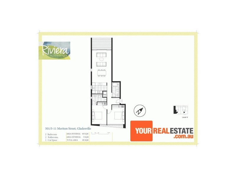 501/5-11 Meriton Street, Gladesville NSW 2111 Floorplan