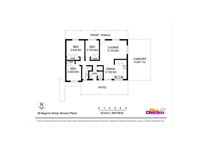 88 Begonia Street, Browns Plains QLD 4118 Floorplan