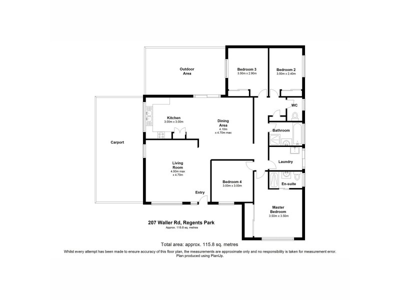 207 Waller Road, Regents Park QLD 4118 Floorplan