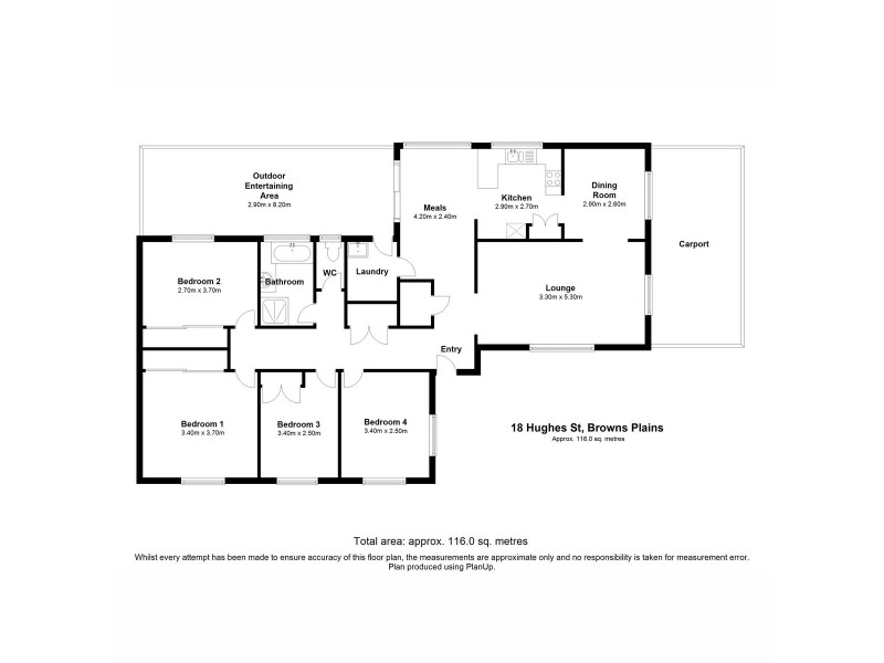 18 Hughes Street, Browns Plains QLD 4118 Floorplan