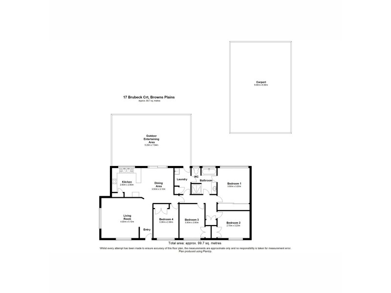 17 Brubeck Court, Browns Plains QLD 4118 Floorplan