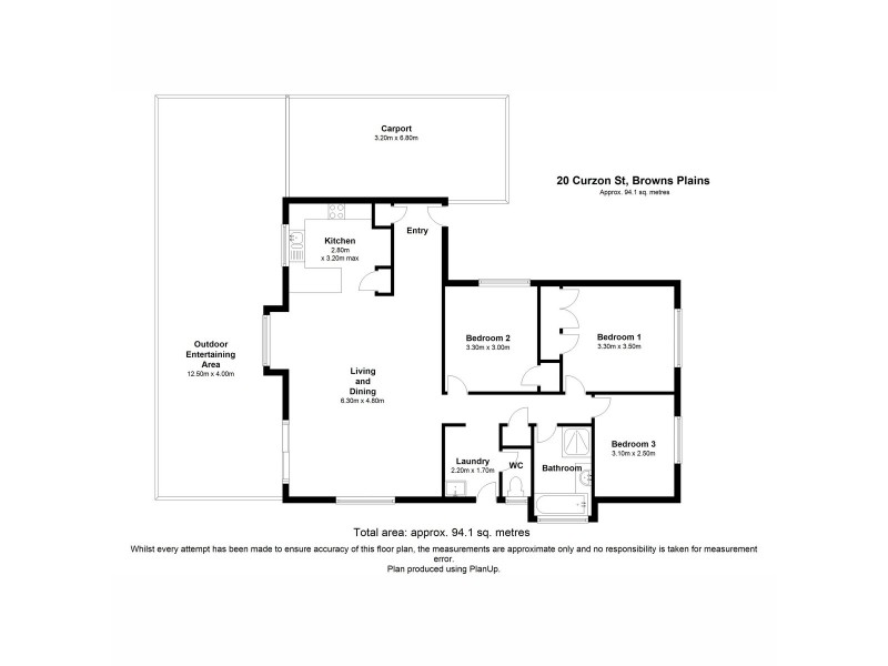 20 Curzon Street, Browns Plains QLD 4118 Floorplan