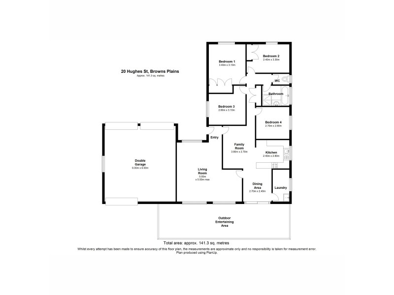 20 Hughes Street, Browns Plains QLD 4118 Floorplan