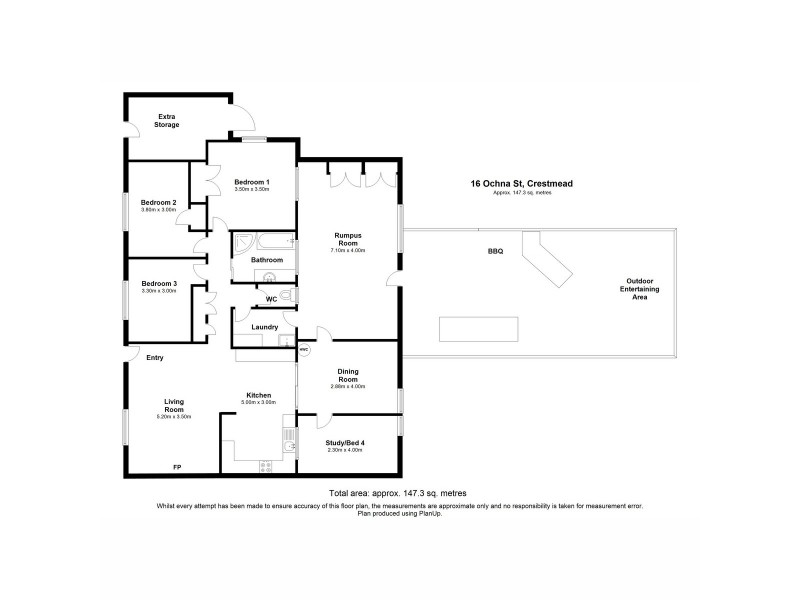 16 Ochna Street, Crestmead QLD 4132 Floorplan