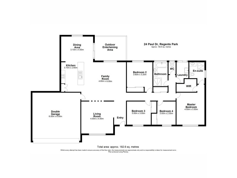 24 Paul Drive, Regents Park QLD 4118 Floorplan