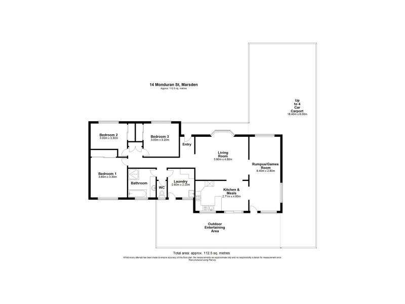 14 Monduran Street, Marsden QLD 4132 Floorplan