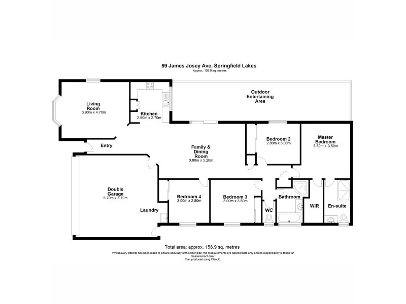 59 James Josey Avenue, Springfield Lakes QLD 4300 Floorplan