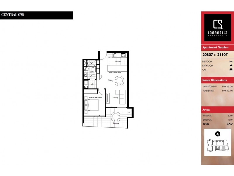 21107/300 Old Cleveland Road, Coorparoo QLD 4151 Floorplan