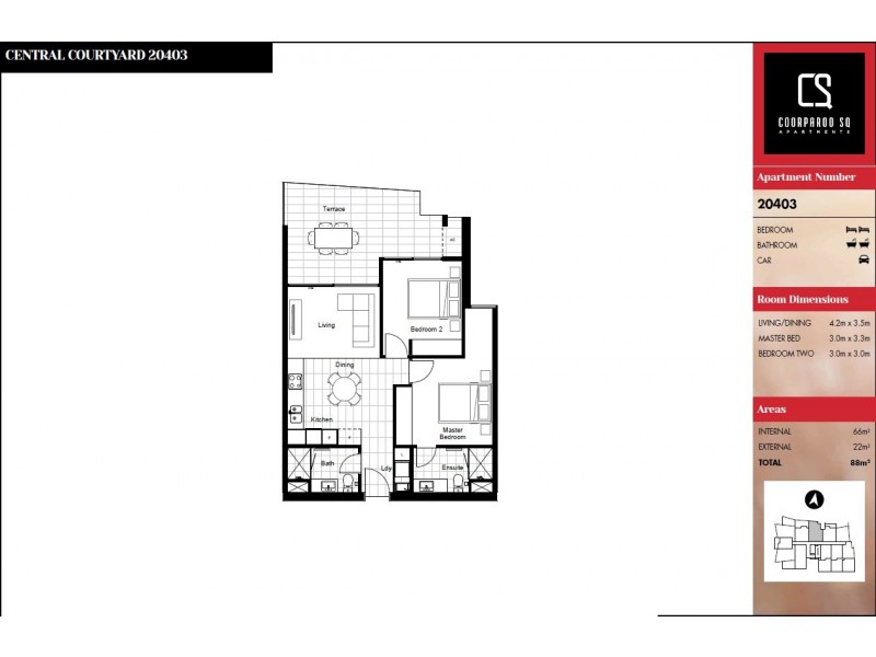 20403/300 Old Cleveland Rd, Coorparoo QLD 4151 Floorplan