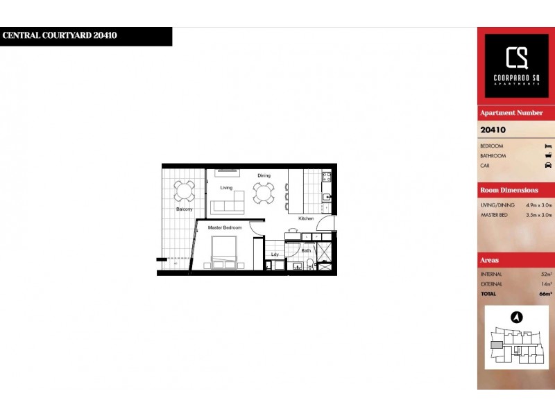 20410/300 Old Cleveland Road, Coorparoo QLD 4151 Floorplan