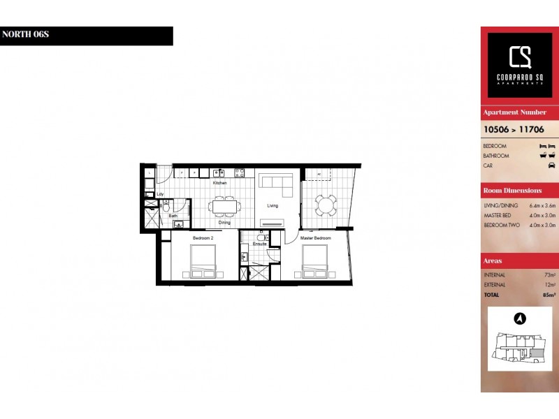 10406/300 Old Cleveland Road, Coorparoo QLD 4151 Floorplan