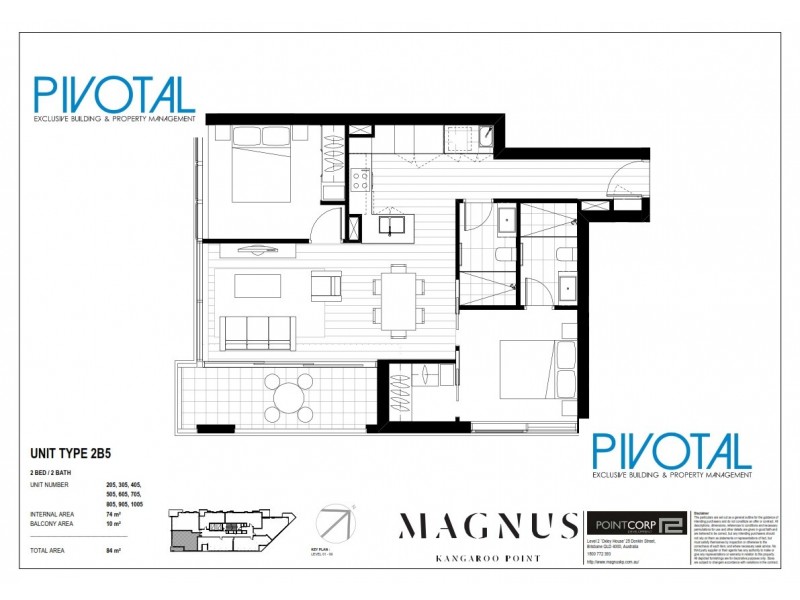 8052/59 O’Connell St, Kangaroo Point QLD 4169 Floorplan