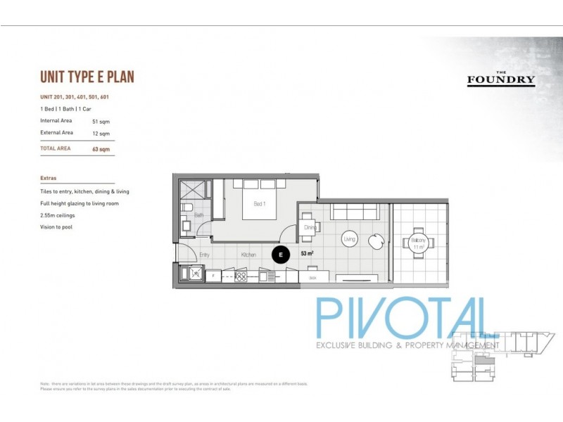 6011/8 Holden Street, Woolloongabba QLD 4102 Floorplan